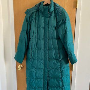 LL Bean Unused Long Down Coat - Sz L petite